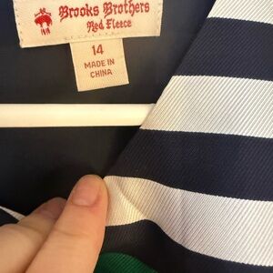 Brooks Brothers silk striped dress